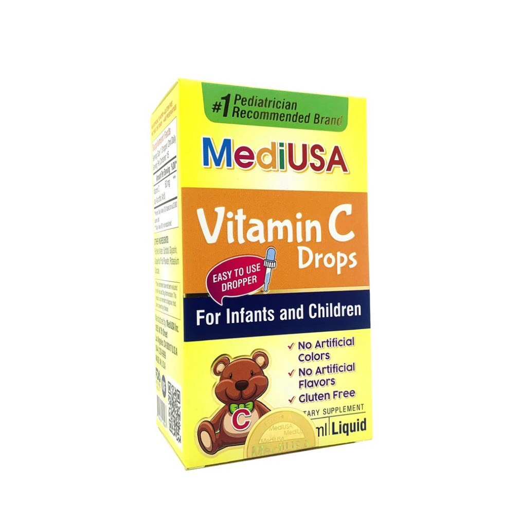 Vit C dạng giọt MediUSA Vitamin C Drops lọ 30ml