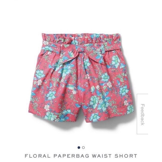 Quần ngắn bé gái paperbag waist - Janie and Jack - xuất xịn.