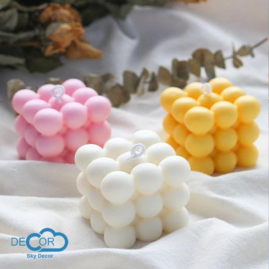 Nến thơm rubik Sky Decor - Nến rubik trang trí phòng ngủ, phòng khách và decor bàn học