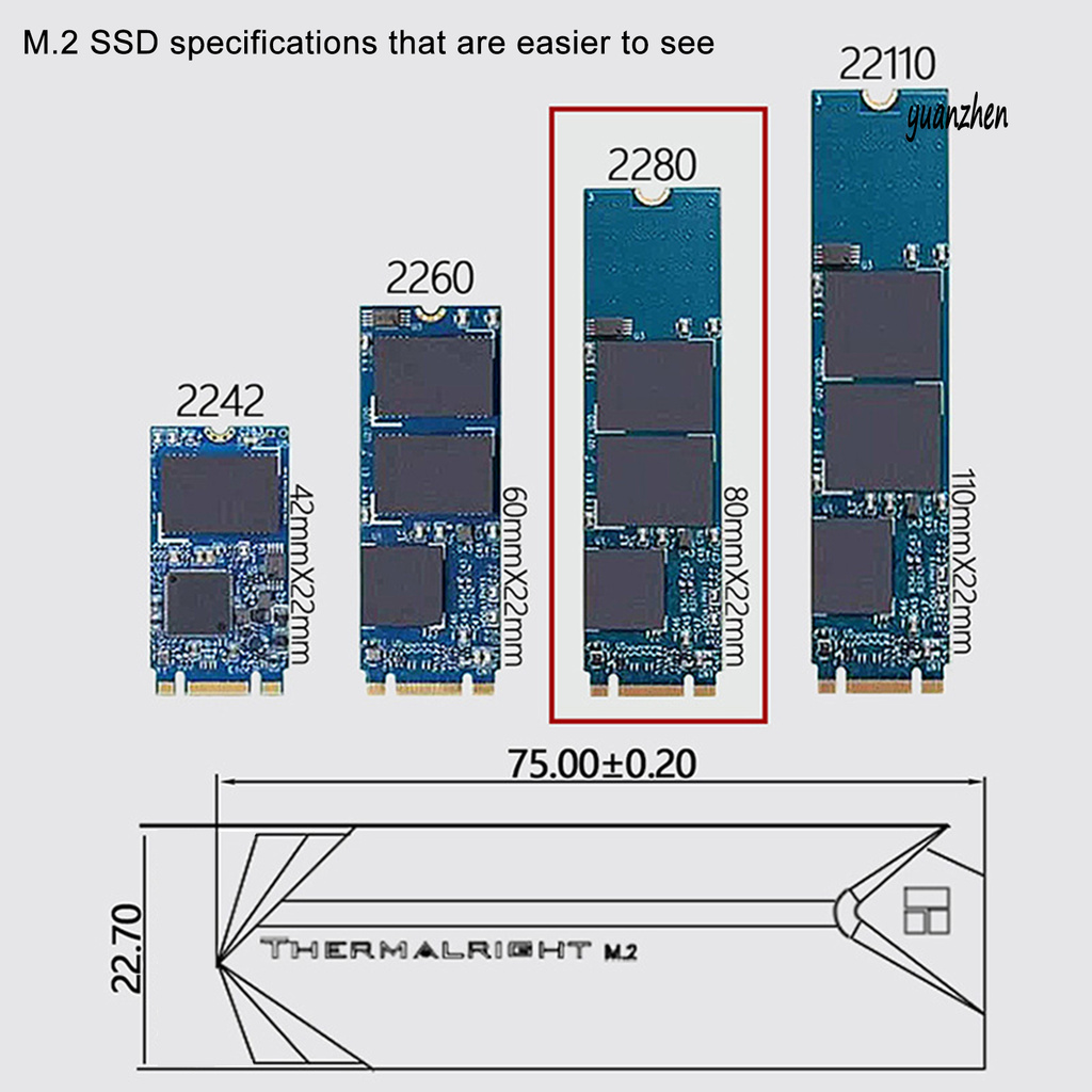 Bộ Tản Nhiệt Ssd M.2 2280 Ssd Cho Máy Tính / Laptop | BigBuy360 - bigbuy360.vn
