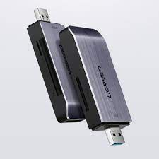 Ugreen 50541 - Đầu đọc thẻ USB 3.0 hỗ trợ SD/TF/CF/MS chính hãng - Phukienleduy