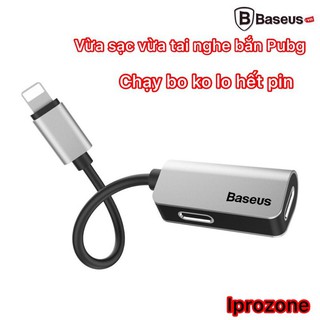 Jack chia 2 cổng Lightning BASEUS L37: Vừa sạc, vừa có thể nghe nhạc hoặc gọi điện.