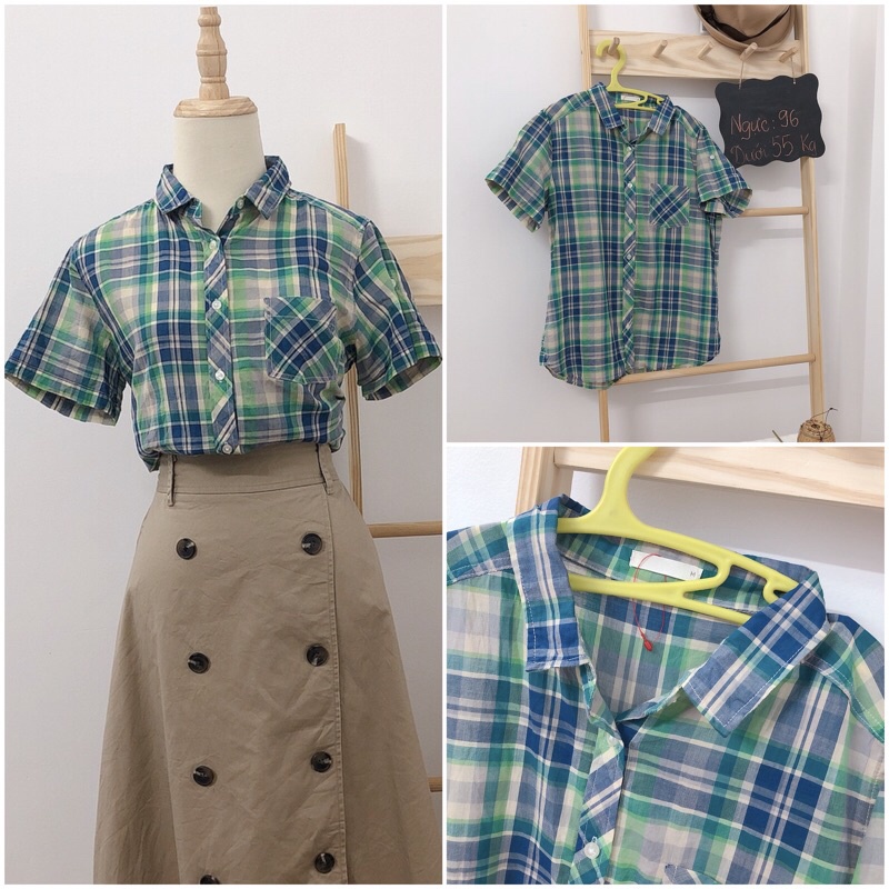 Sơ mi tay ngắn đi làm đi chơi dưới 55 kg