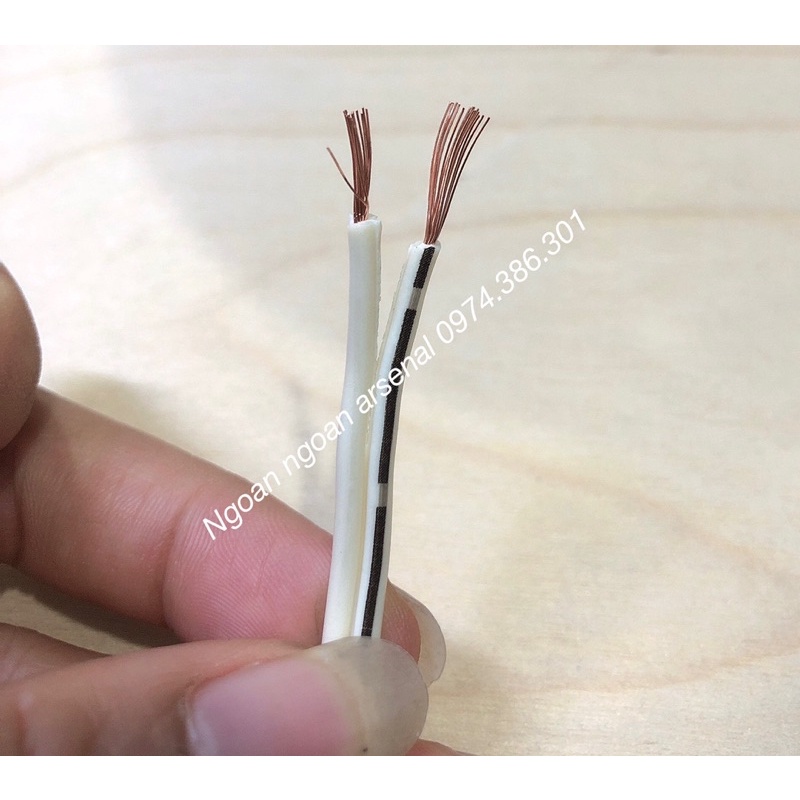 Dây loa lõi đồng ko oxy nhập khẩu hãng TH cable 2×0,5ly dùng cho loa máy tính, loa công suất nhỏ. 2 mẫu dây