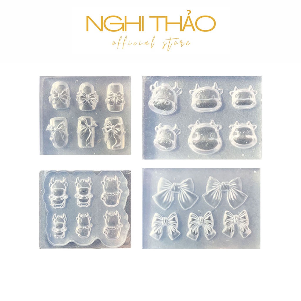 Khuôn silicon nail , khuôn silicone làm charm nail NGHI THẢO