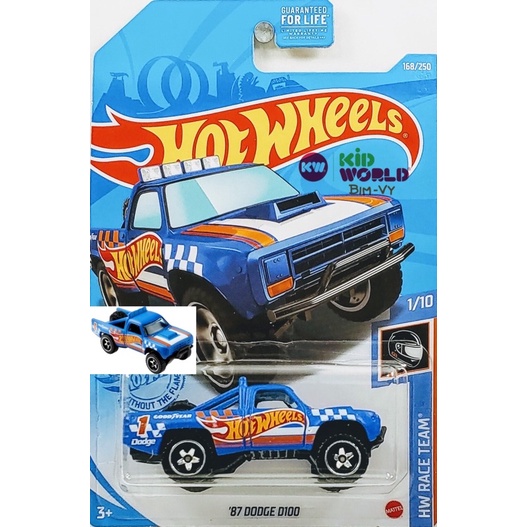 Xe mô hình Hot Wheels basic Bán tải '87 Dodge D100 GRY18.