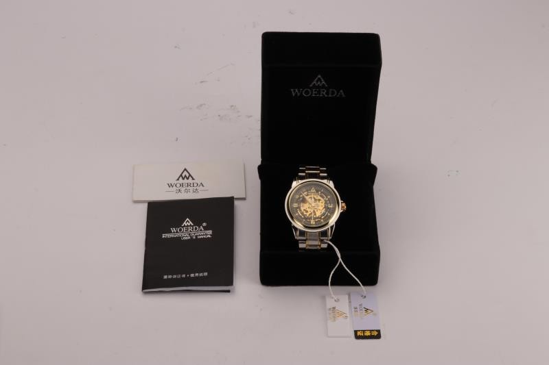 Đồng hồ cơ nam [FREESHIP] lộ máy Automatic cao cấp WOERDA Tặng KÍNH XUYÊN ĐÊM | BigBuy360 - bigbuy360.vn