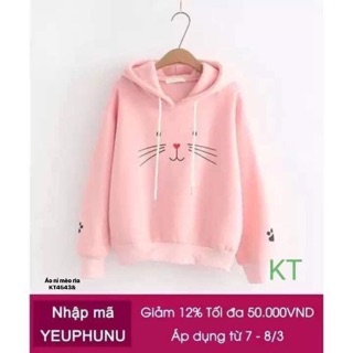 Áo nỉ mèo ria (KT)