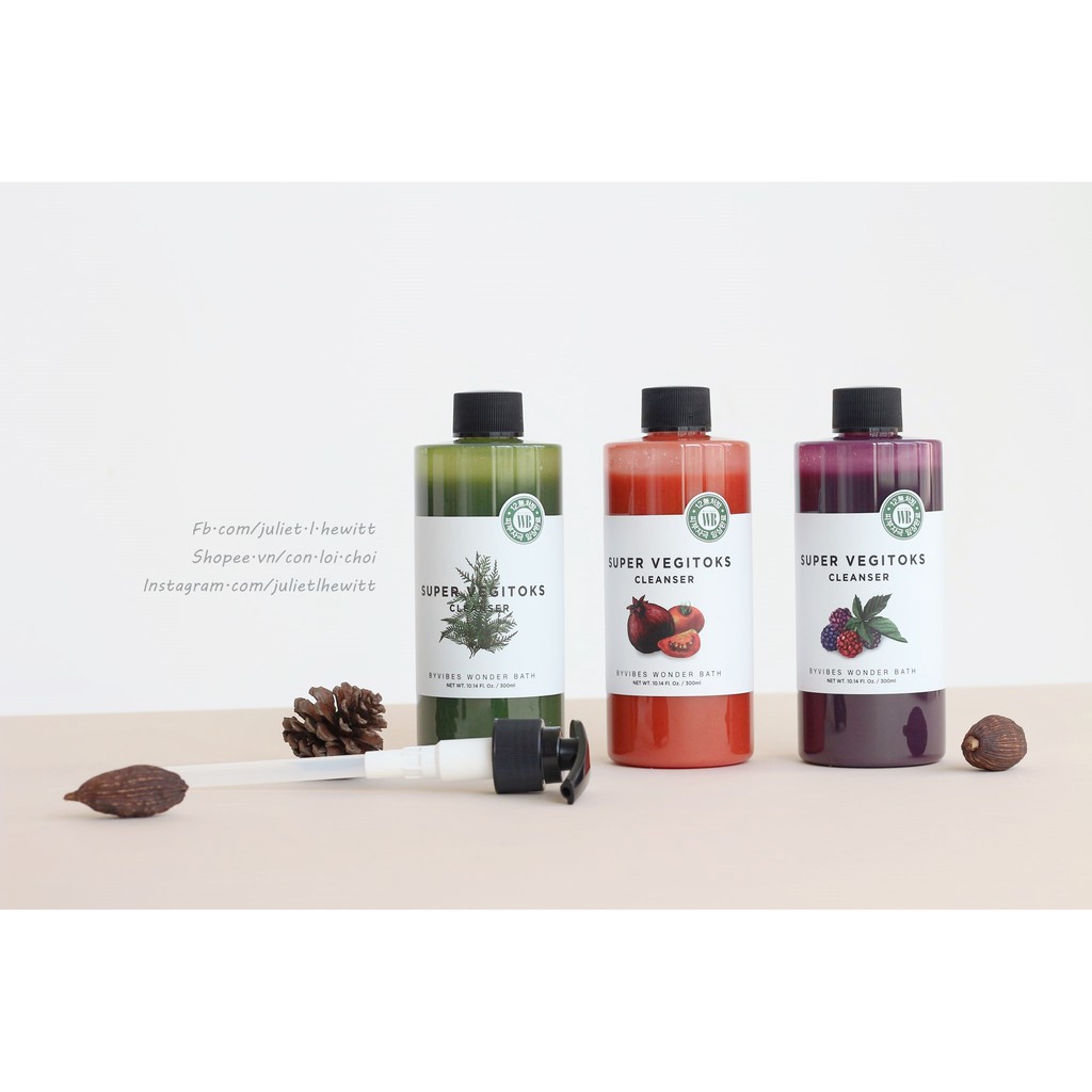 Sữa rửa mặt thải độc rau củ Super Vegitoks Cleanser