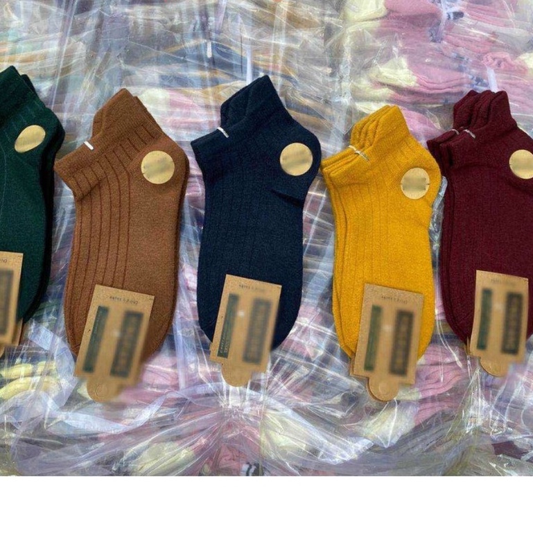 Sét 5 đôi tất gân vặn thừng loại dày đẹp cho bé 1-12 tuổi