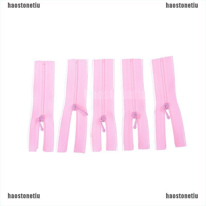 Set 5 Dây Khóa Kéo Mini Dùng May Quần Áo Búp Bê DIY