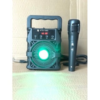 LOA BLUETOOTH KARAOKE KTS-1093 TẶNG KÈM MICRO CÓ DÂY