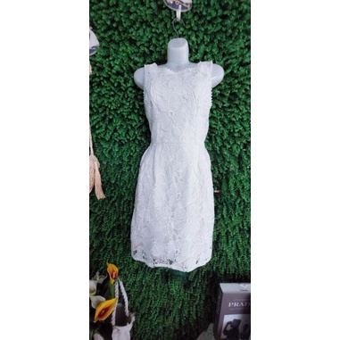 Thanh lý đầm trắng dễ thương size dưới 48kg,