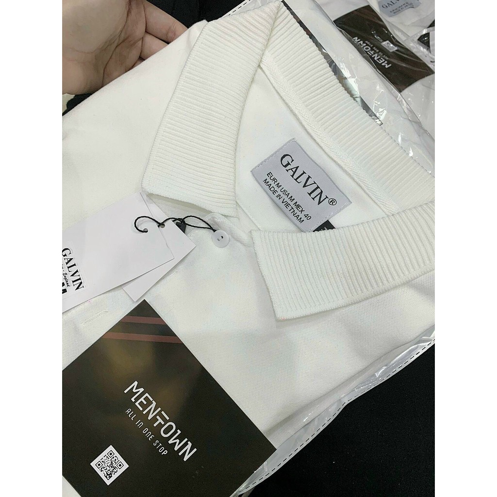 Áo polo nam Galvin cổ dệt bo len,áo thun nam có cổ tay lỡ công sở | BigBuy360 - bigbuy360.vn