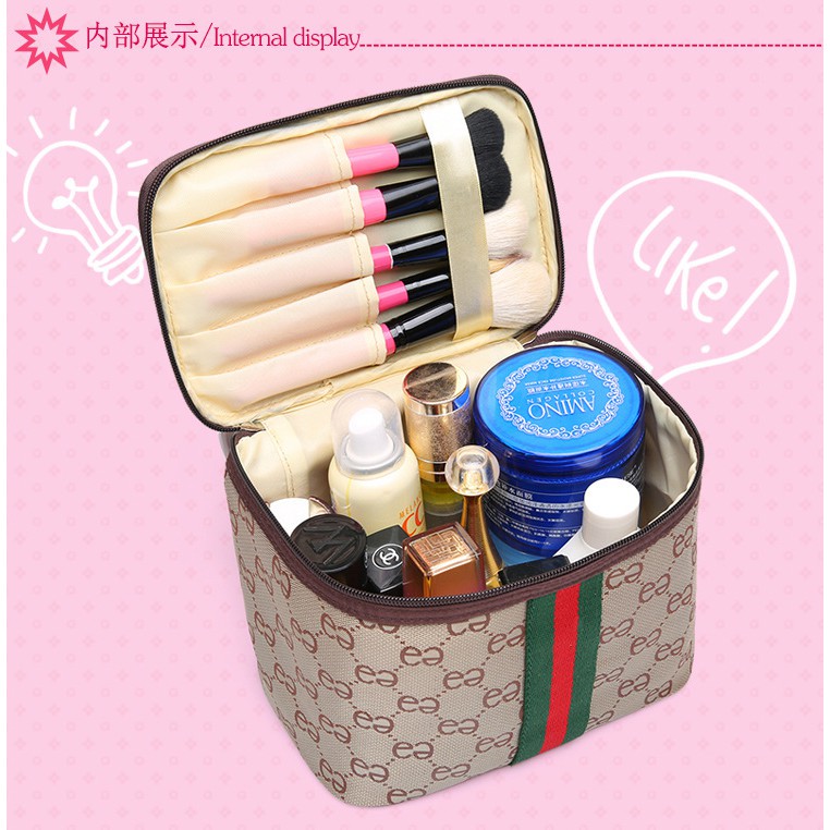 Túi đựng đồ trang điểm in họa tiết tiện dụng Zdh301