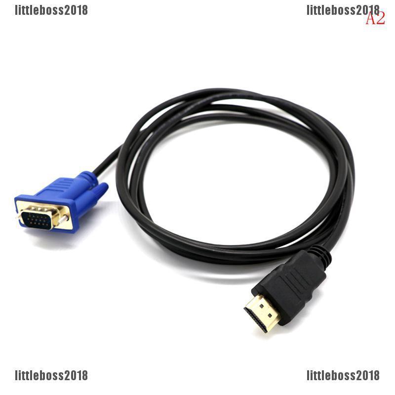 Phụ kiện dây cáp chuyển đổi từ VGA sang HDMI HD cỡ 1m/10m tiện dụng