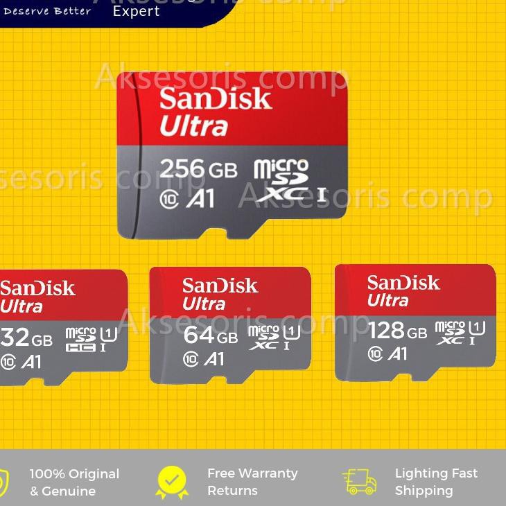 Thẻ Nhớ Sandisk Ultra Micro Sd 32gb 64gb 128gb 100mbps Class 10 Microsd | BigBuy360 - bigbuy360.vn