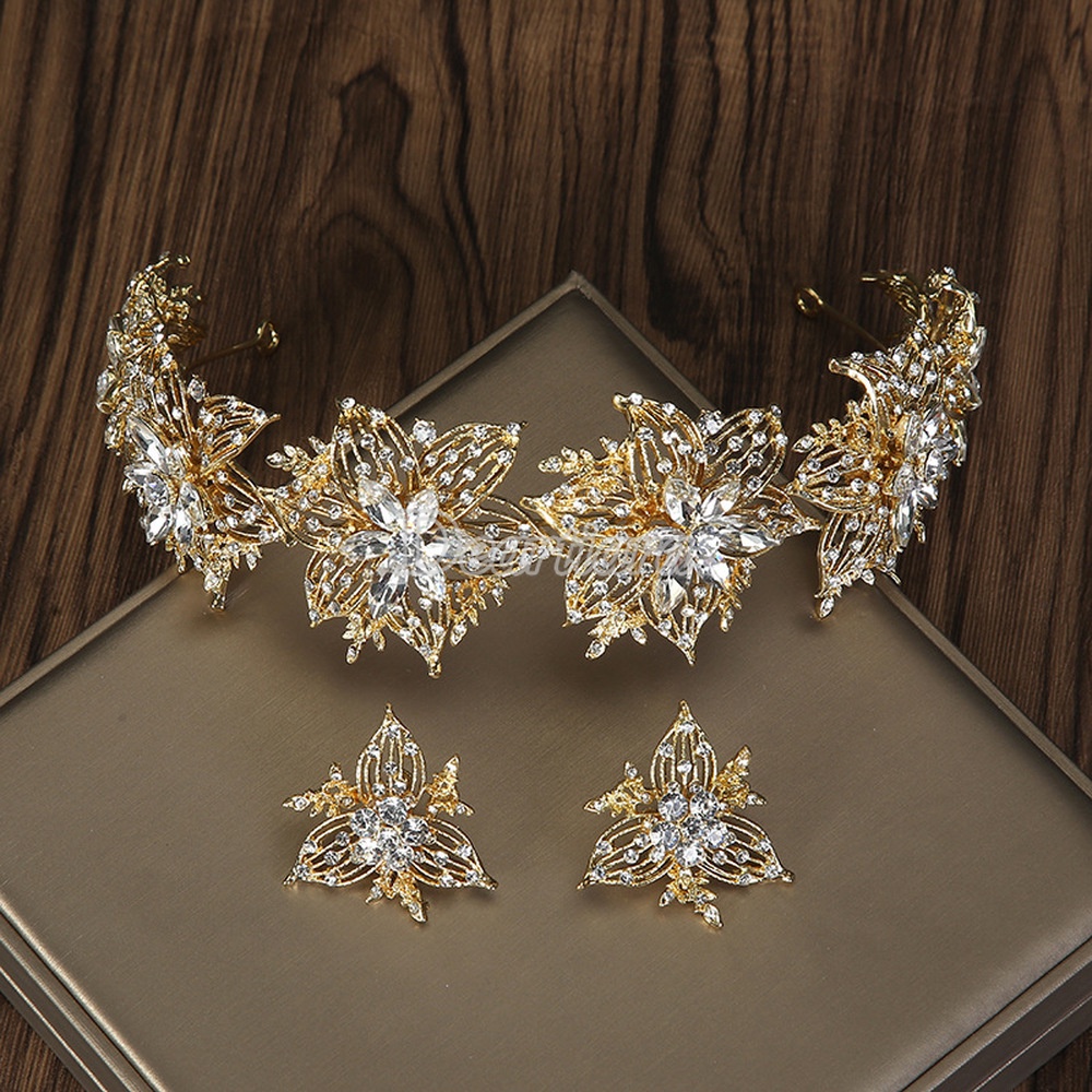 Cài Tóc Hình Vương Miện Đính Đá Thời Trang