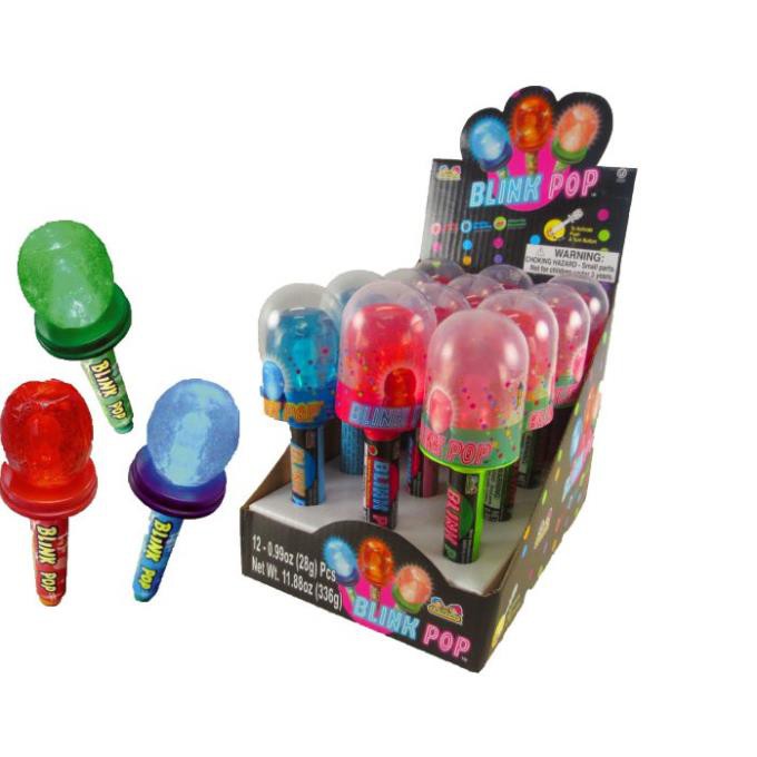 ( Bán sỉ ) Lốc 12c Kẹo mút có đèn Kidsmania Blink Pop 28gr