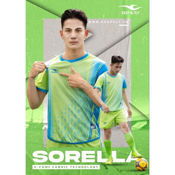 Quần Áo Đá Bóng SORELLA Keep & Fly Với Thiết Kế Phối Màu Lạ Mắt Và Chất Vải Độc Quyền