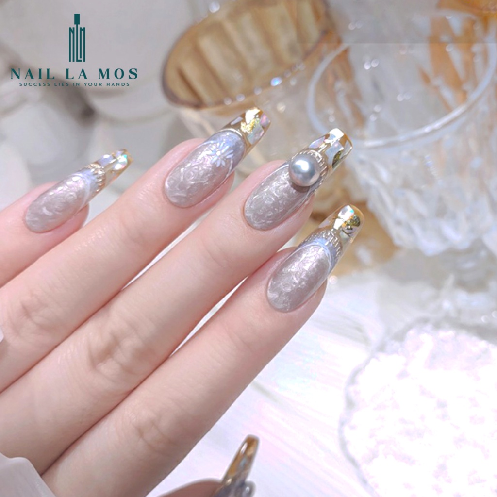 Gel ngọc trai Misscheering chính hãng tạo vân loang tự nhiên, màu sang chảnh (lẻ 1 hũ)