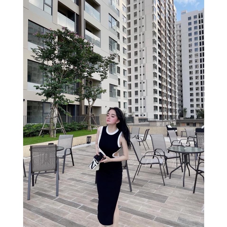 Đầm Body Viền Sát Nách Phom Dài Thun Borip Thích Hợp Mặc Đi Tiệc Đi Làm Đi Chơi | BigBuy360 - bigbuy360.vn