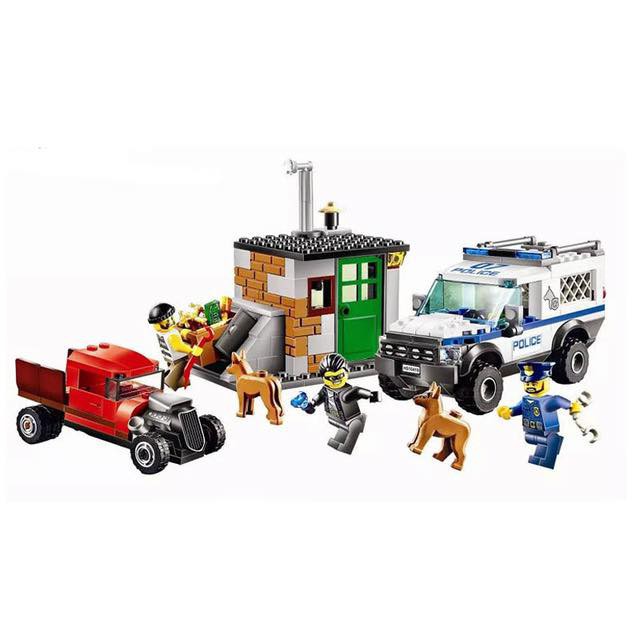 Lắp ráp xếp hình NOT Lego City 60048 Bela 10419 Chó Cảnh Sát truy bắt tội phạm 250 mảnh