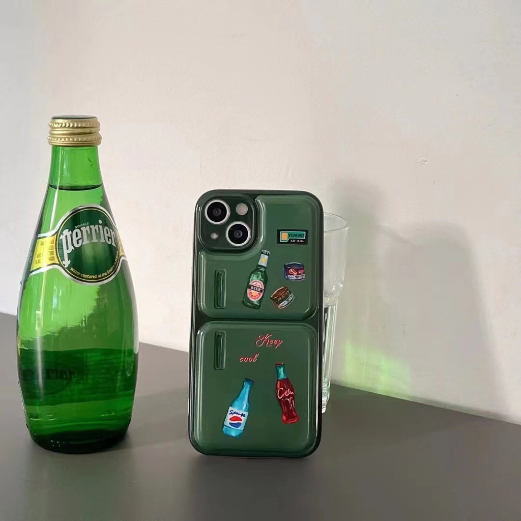 Ốp Điện Thoại Chống Sốc Màu Xanh Lá Cho iPhone xsmax 11 11promax 12 12pro max 13 13pro max
