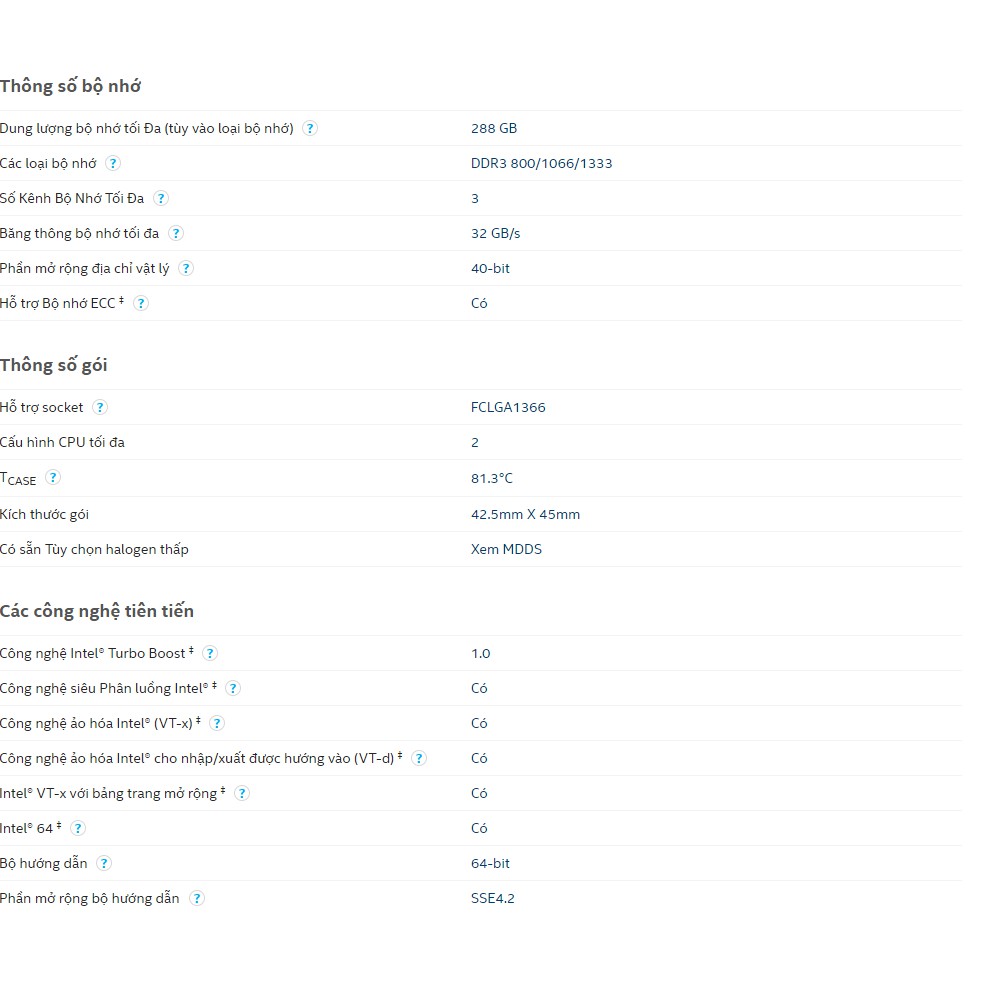 Intel® Xeon® Processor X5650 (12M Cache, 2.66 GHz, 6.40 GT/s Intel® QPI) | BigBuy360 - bigbuy360.vn