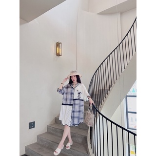 VÁY NGỦ LỤA LƯỢN SÓNG - THỎ CARO
