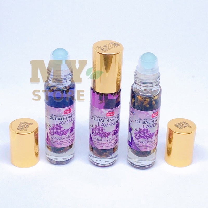 (Chính Hãng) Dầu Lăn Thảo Dược Oil Balm With Herb- Hương Lavender Otop Thái Lan 8cc