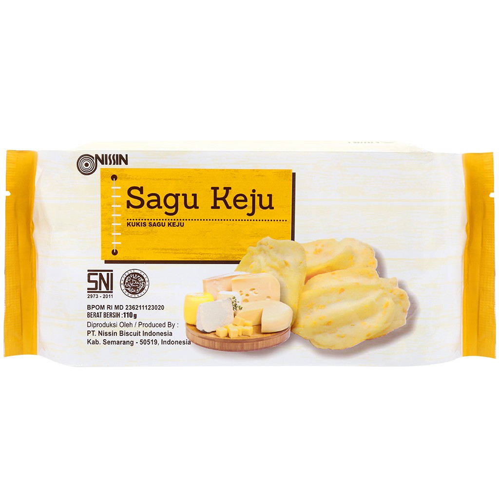 Bánh quy phô mai Nissin Sagu Keju gói 110g