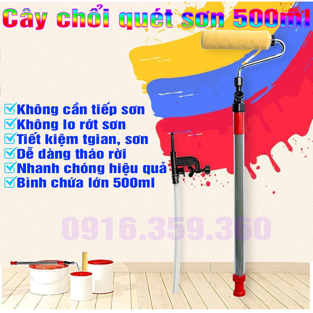 Cây chổi quét sơn 500ml bán tự động