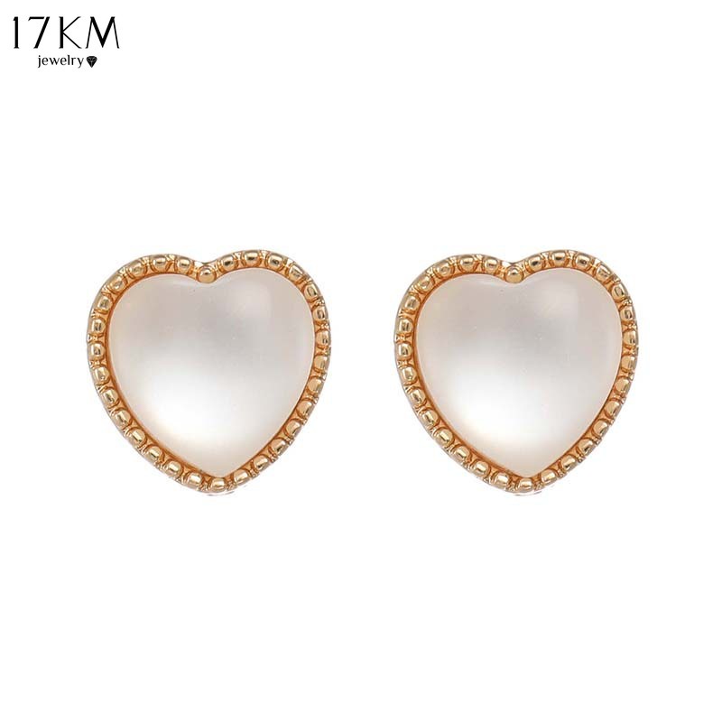 Bông tai 17KM pha lê trong suốt thanh lịch Phnom Penh cho nữ