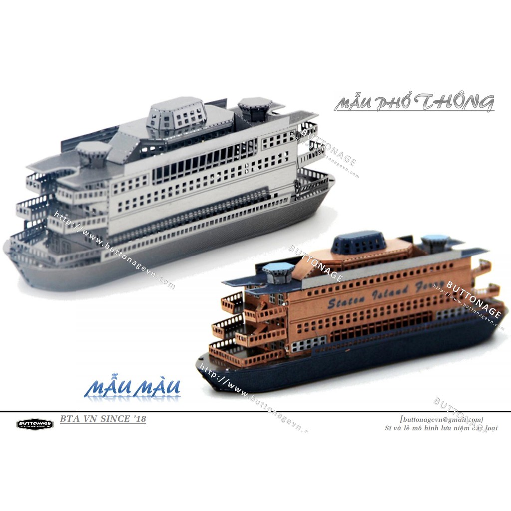 Mô Hình Lắp Ráp 3d Tàu Phà Staten Island Ferry