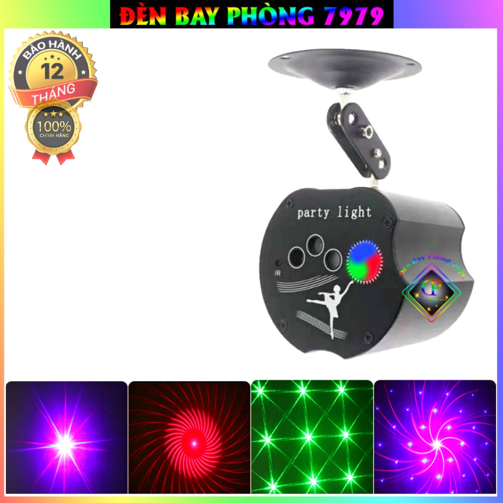 Đèn laser phòng bay mini cảm biến theo nhạc dùng cho phòng bay karaoke - ảnh sản phẩm 8