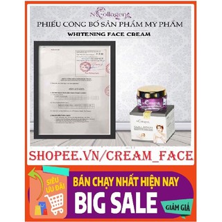 [Hàng Bán Chạy] WHITENING FACE CREAM N'COLLAGEN - Giảm Mụn, Mờ Nám, Tàn Nhang Hàng Chính Hãng