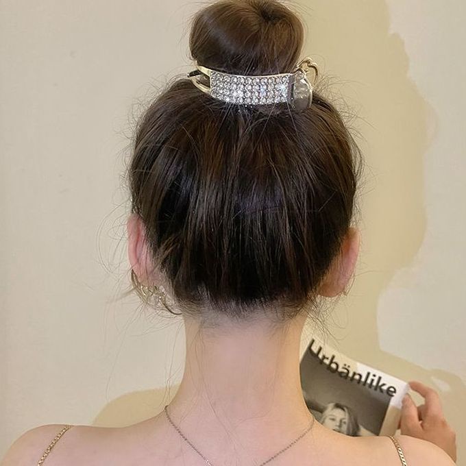 Kẹp Tóc Màu Vàng Cỡ Lớn Phong Cách Hàn Quốc Mới