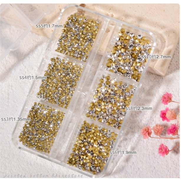 Đá chân nhọn trang trí nail