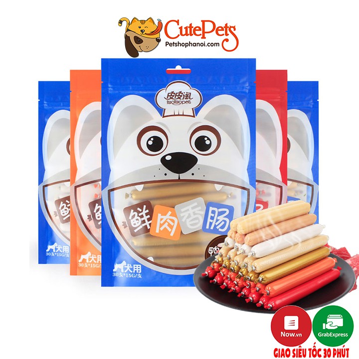 Bánh thưởng cho chó, Xúc xích dinh dưỡng TaoTaoPets bịch 30 cái - Cutepets