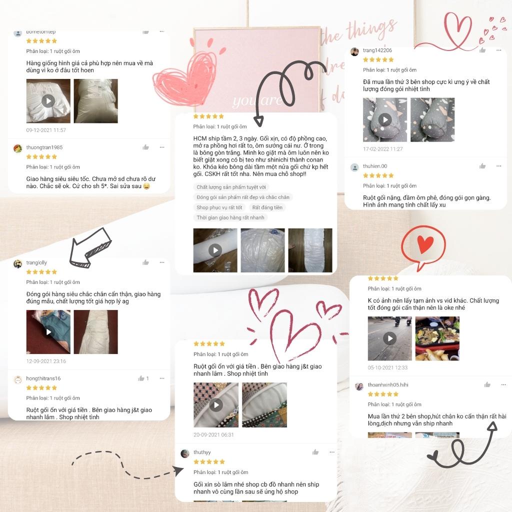 Ruột gối ôm 70x100 DREAMHOME Lõi gối ôm ép hơi nặng 1.4kg, có khóa kéo bông gòn nhân tạo căng đẹp