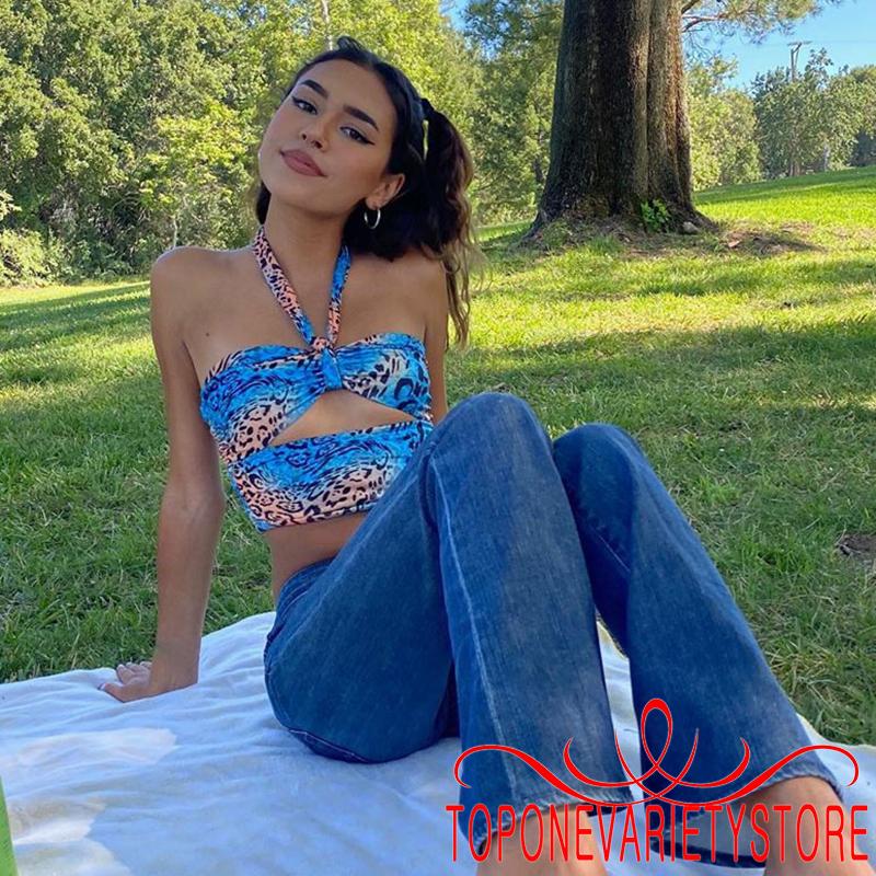 Áo Nữ Không Tay Hở Lưng Họa Tiết Da Báo Thời Trang Quyến Rũ | BigBuy360 - bigbuy360.vn