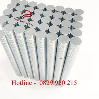 nam châm đất hiếm kích thước phi 10mm dày 1mm