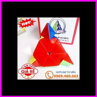 Rubik Tam Giác đẹp xoay trơn không kẹt rít độ bền cao. Đồ chơi Rubik Kim tự tháp Stickerless Pyraminx