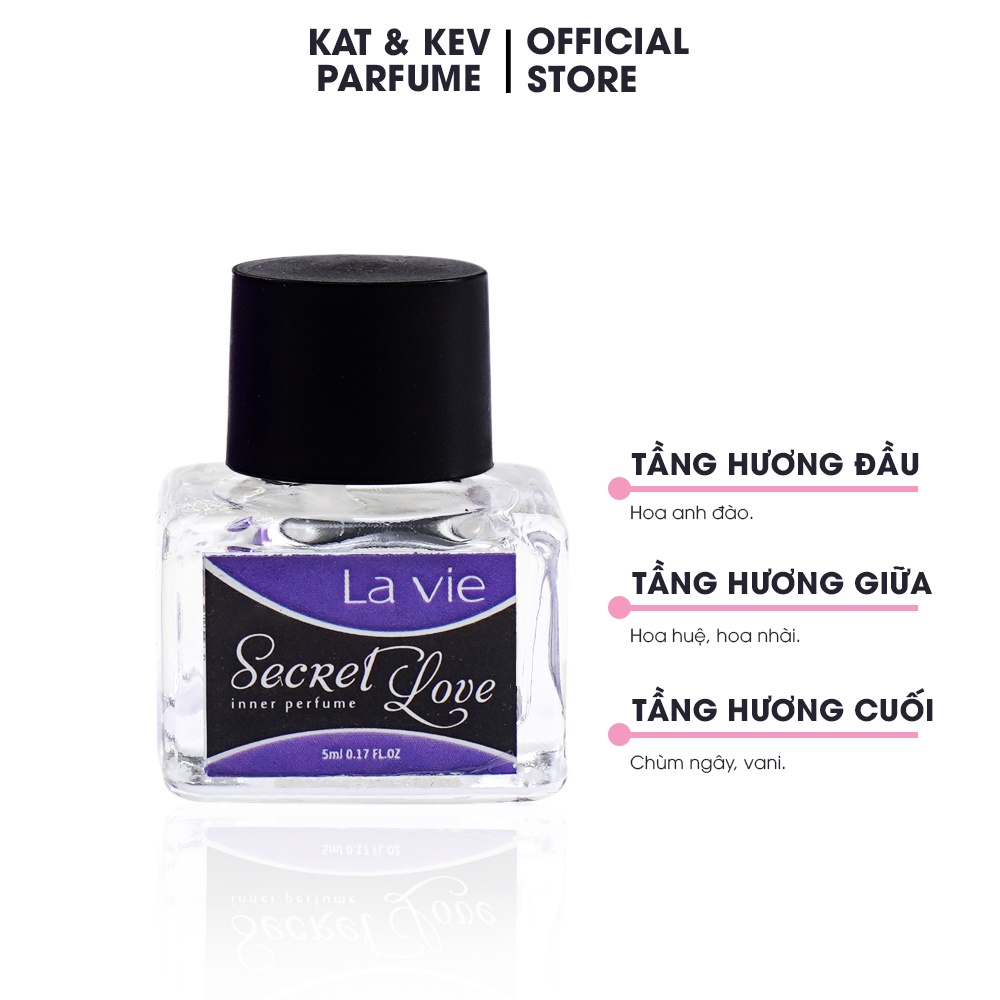 Nước Hoa Vùng Kín KAT&KEV SECRET LOVE 5ML hàng chính hãng lưu hương 8 -10 giờ