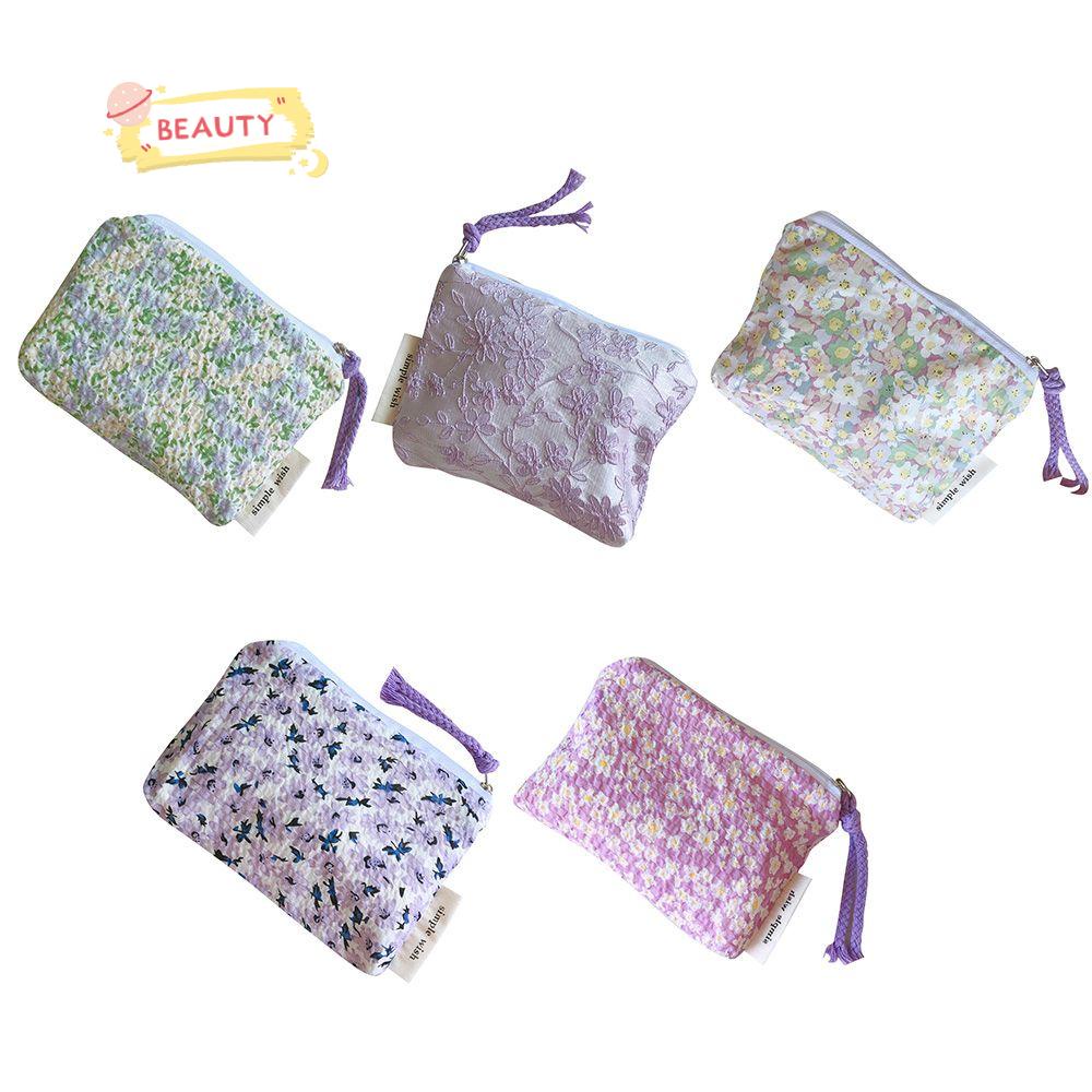 Túi Đựng Đồ Trang Điểm Họa Tiết Hoa