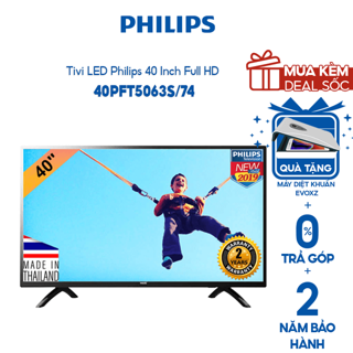 Tivi LED Philips 40 Inch Full HD - 40PFT5063S/74 (Model 2019) - Miễn phí lắp đặt