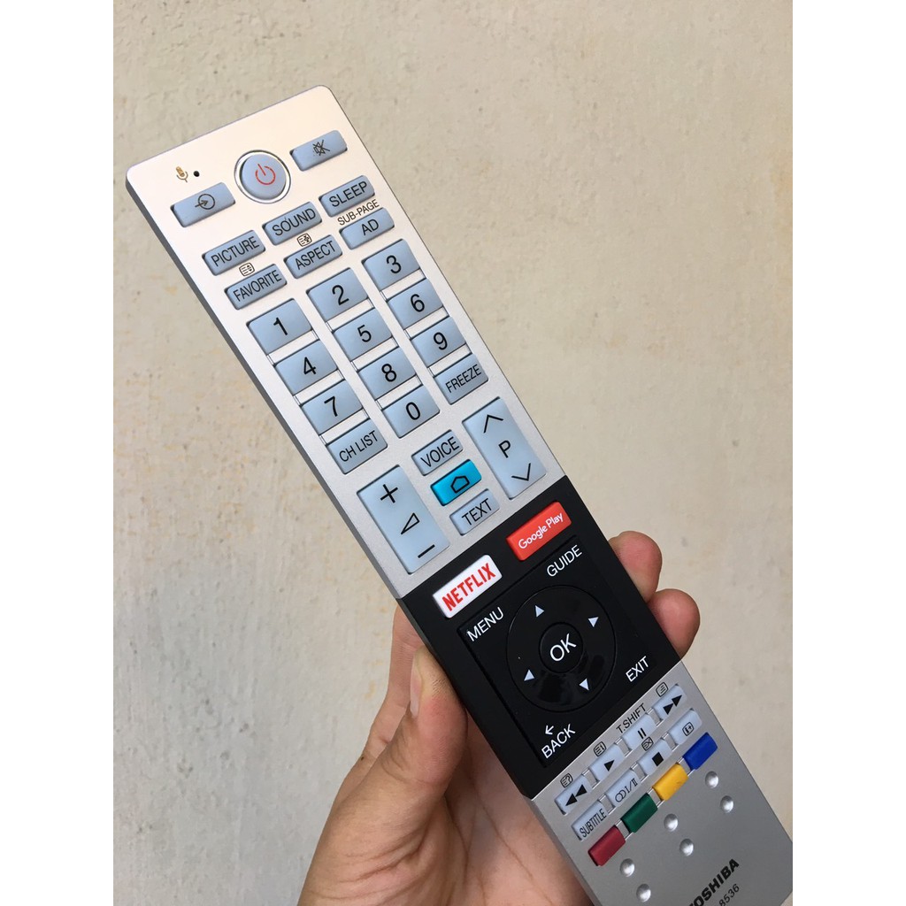 Remote Điều khiển tivi Toshiba giọng nói CT 8536 Chính hãng, Tặng pin !