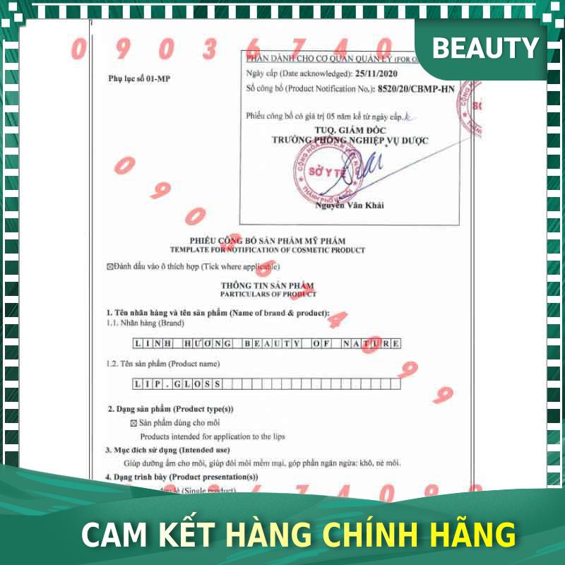 [Chính hãng 100%] Son thạch ướp hoa dưỡng môi Linh Hương