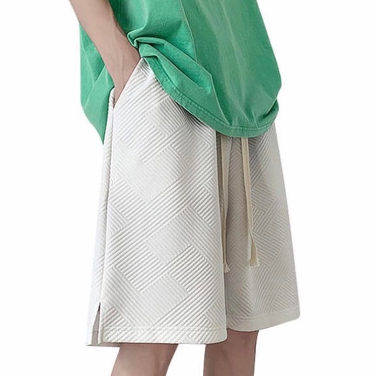 Quần short thun gân họa tiết Pandemic